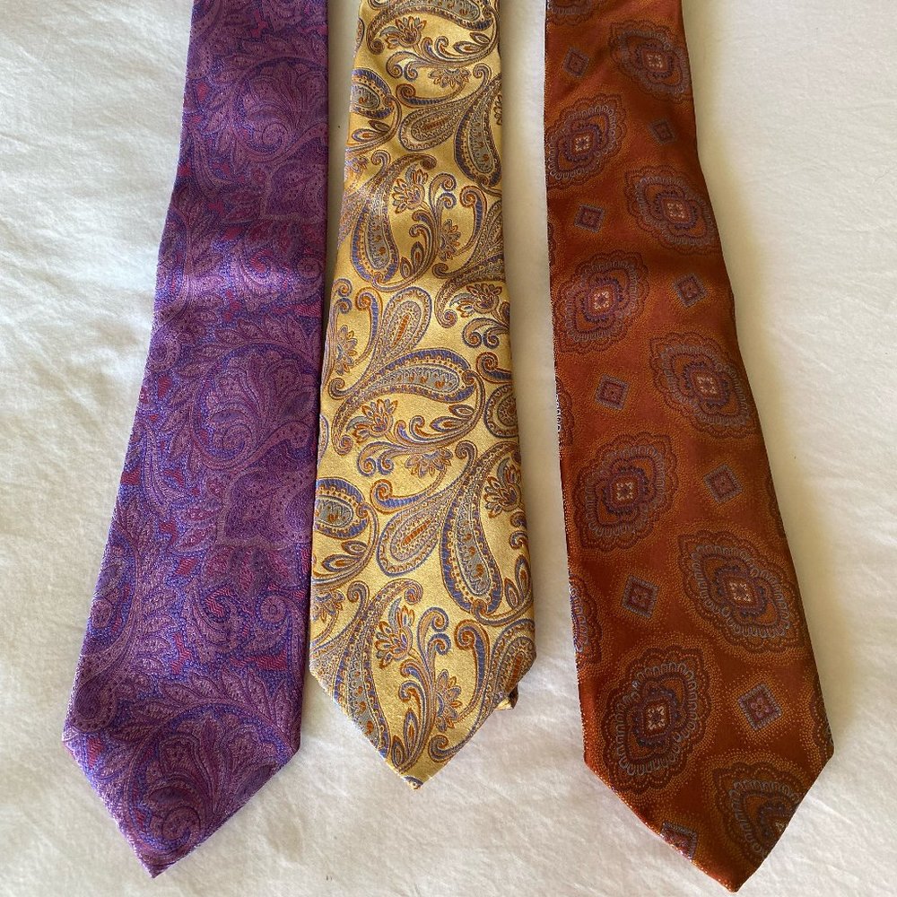 Beautiful silk David Donahue ties